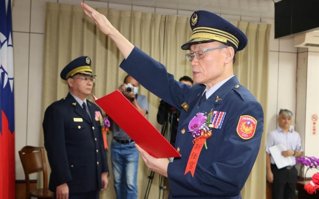 花蓮新任警察局長蔡丁賢 港務警察總隊長黃永志今上任圖