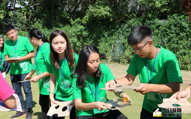 大葉大學休閒系迎新宿營　遊戲中學習圖