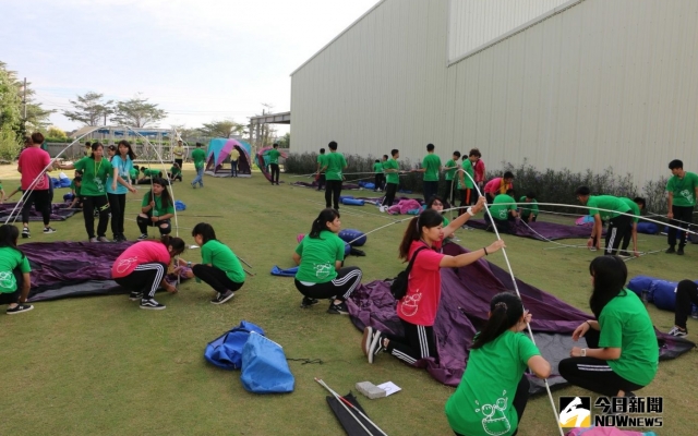 大葉大學休閒系迎新宿營　遊戲中學習圖